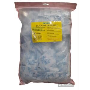 5 Grams Silica Gel Desiccant Packets, 200 Pack, Dehumidify, Prevent Mold